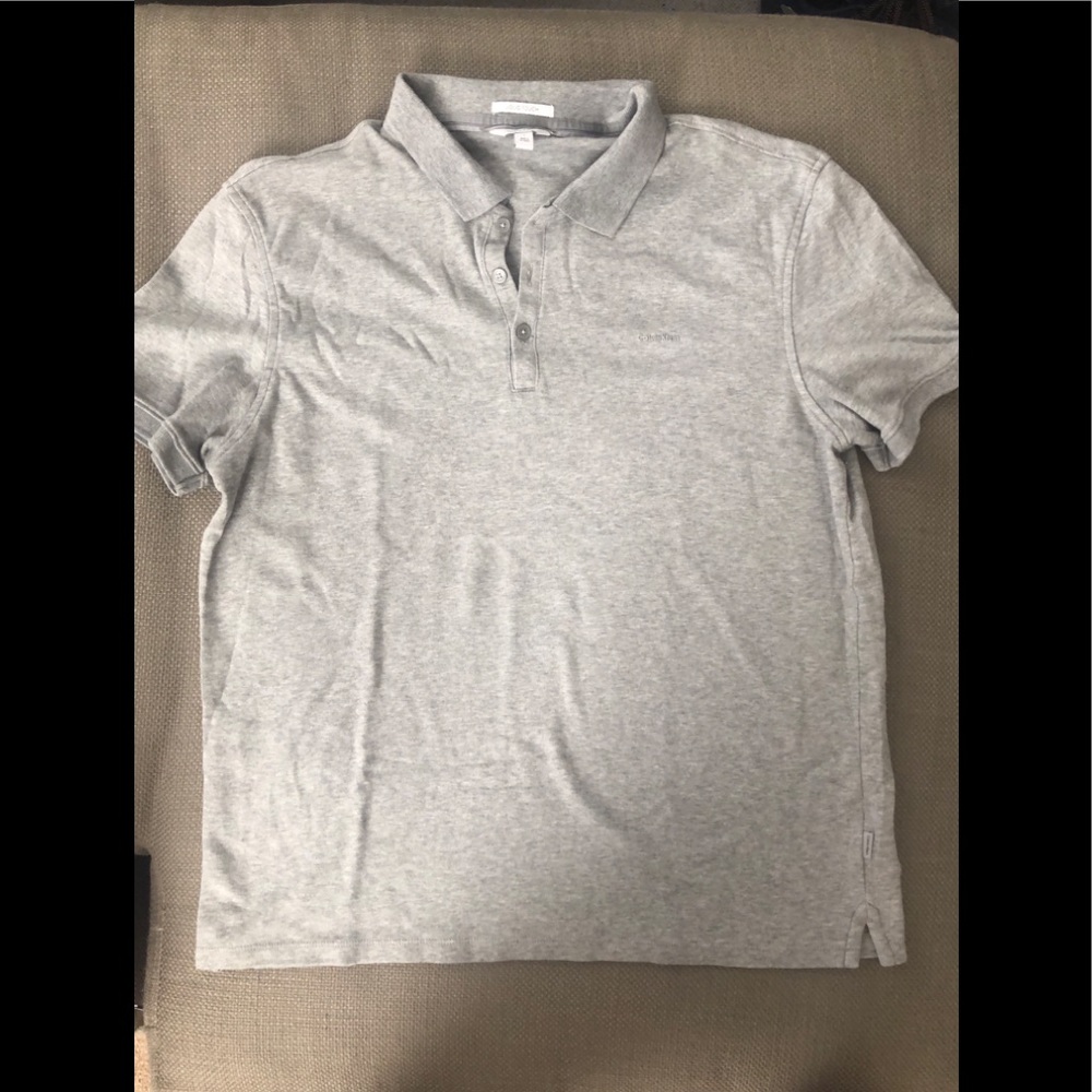 Grey Men’s Calvin Klein polo (super soft)